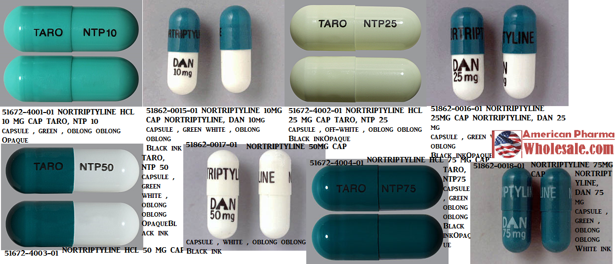 Rx Item-Nortriptyline 25MG 500 Cap by Teva Pharma USA 