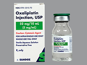 Rx Item-Oxaliplatin 50MG 10 ML Vial by Sandoz Pharma USA 