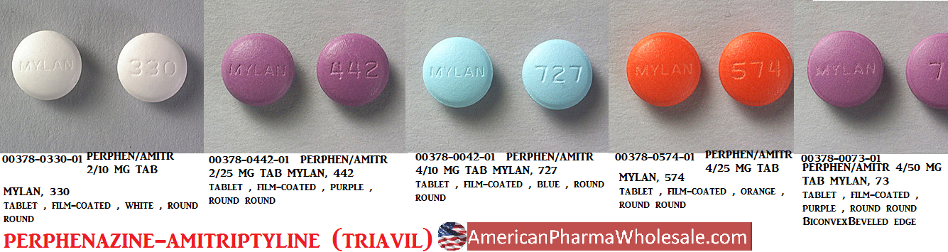 Rx Item-Perphenazine-Amitriptyline 18354MG 100 Tab by Mylan Pharma USA 