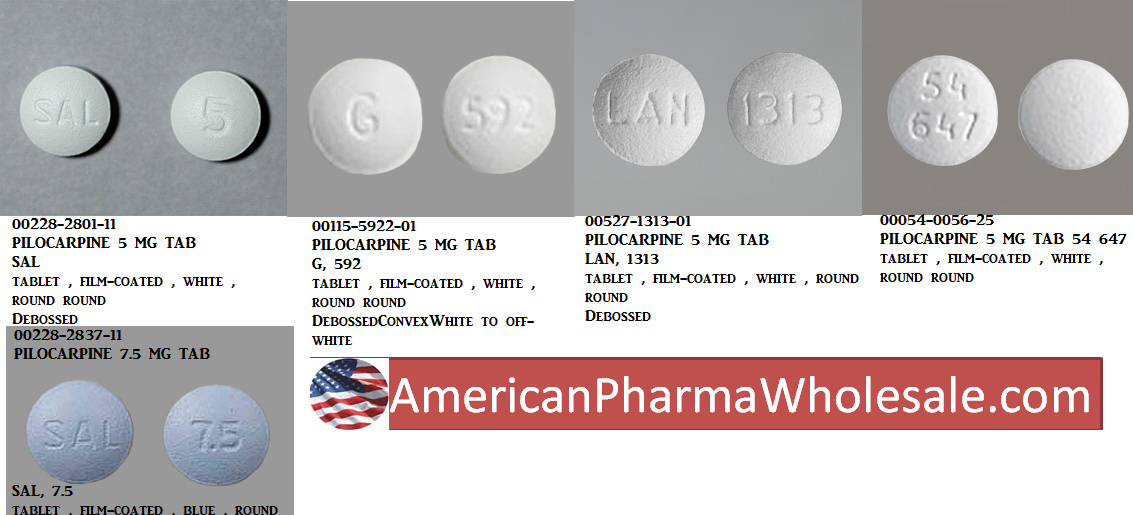 Rx Item-Pilocarpine 5MG 100 Tab by Lannett Pharma USA 