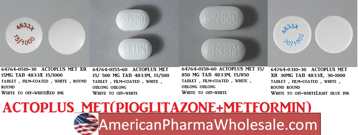 Rx Item-Actoplus Met 15/500 MG 60 Tab by Takeda Pharma USA 