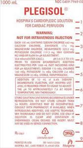 Rx Item-Plegisol 12X1000 ML sol by Pfizer Pharma USA Injec