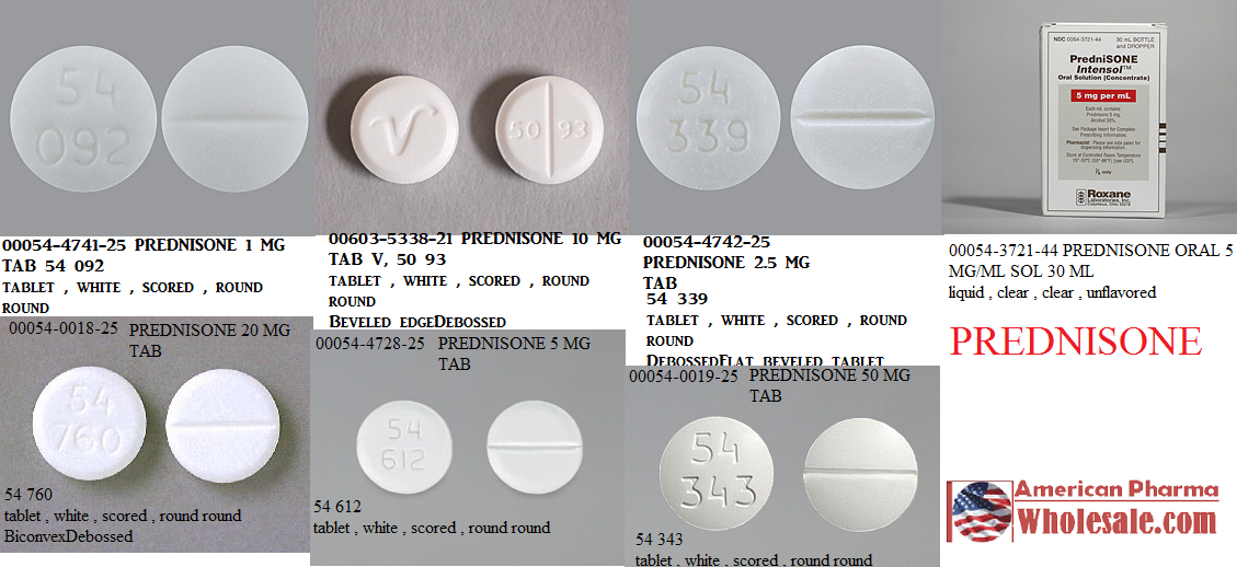 Rx Item-Prednisone 20MG 100 Tab by Hikma Pharma USA 