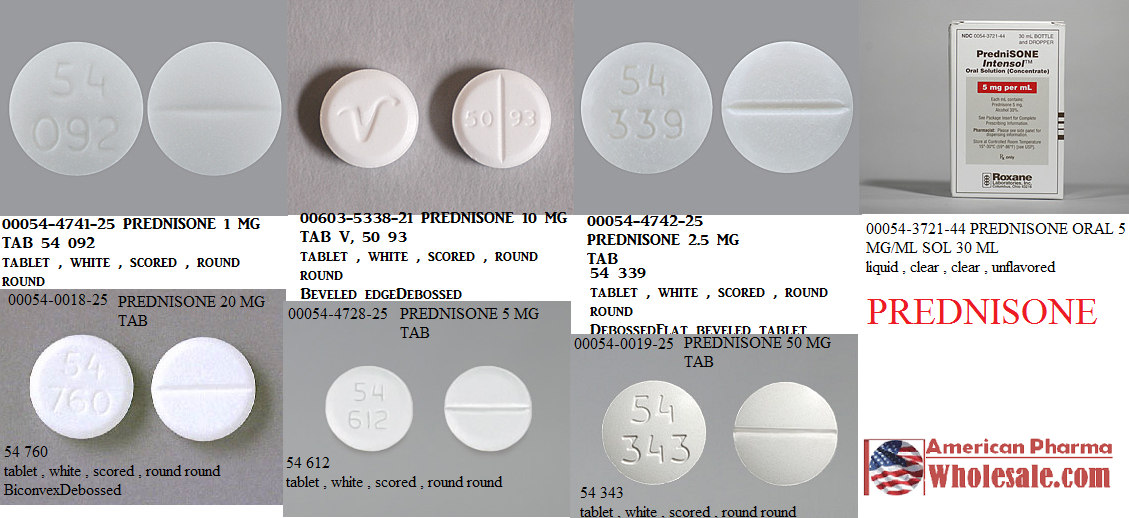 Rx Item-Prednisone 20MG 500 Tab by Teva Pharma USA 