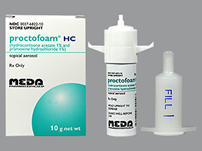 Rx Item-Proctofoam Hc 1% 10 GM Foam by Mylan-Meda Pharma USA 