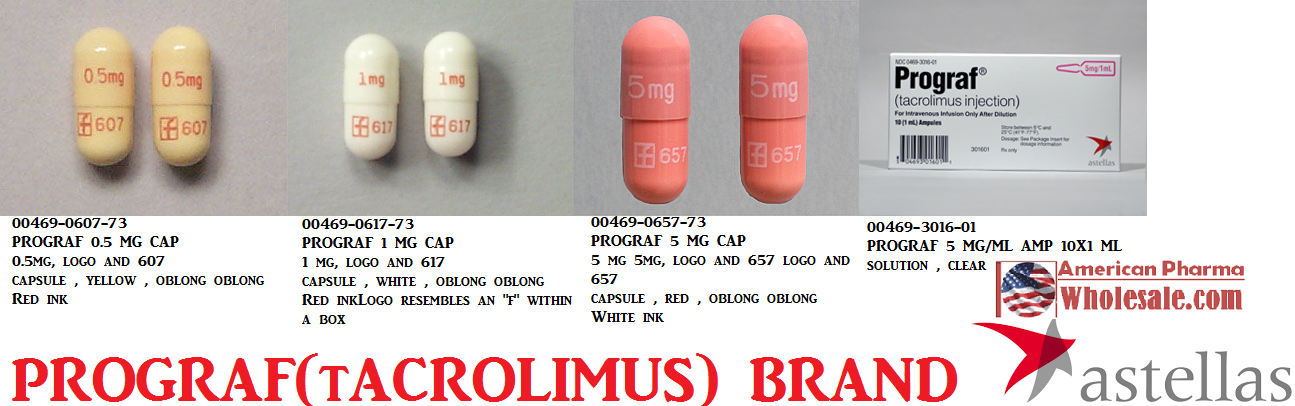 Rx Item-Prograf 5MG 100 Cap by Astellas Pharma USA 