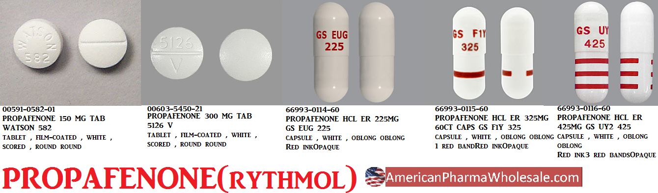 Rx Item-Propafenone 225MG 60 Cap by Par Pharma USA 