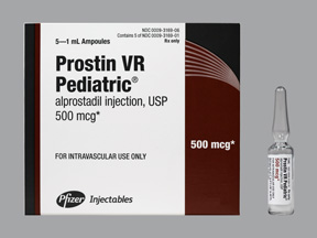 Rx Item-Prostin Vr Alprostadil PED 5X1 ML AMP-Keep Refrigerated - by Pfizer Pharma USA 