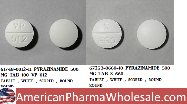 Rx Item-Pyrazinamide 500MG 100 Tab by Akorn Pharma USA 