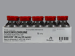 Rx Item-Quelicin 20MG/ML 25X10 ML FTV-Keep Refrigerated - by Pfizer Pharma USA Injec