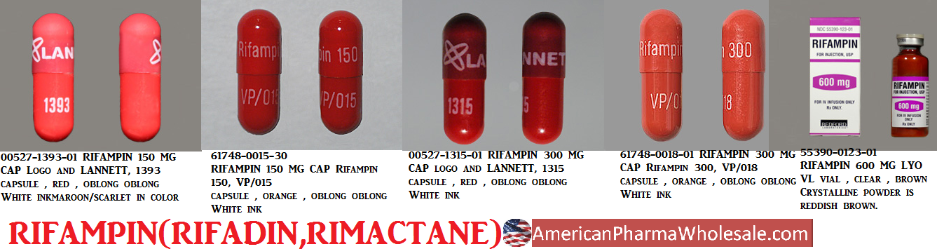Rx Item-Rifampin 150MG 100 Cap by Sandoz Pharma USA 