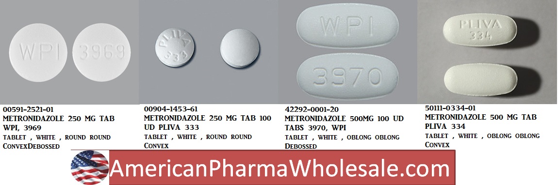Rx Item-Metronidazole 250MG 100 Tab by Unichem Pharma USA 