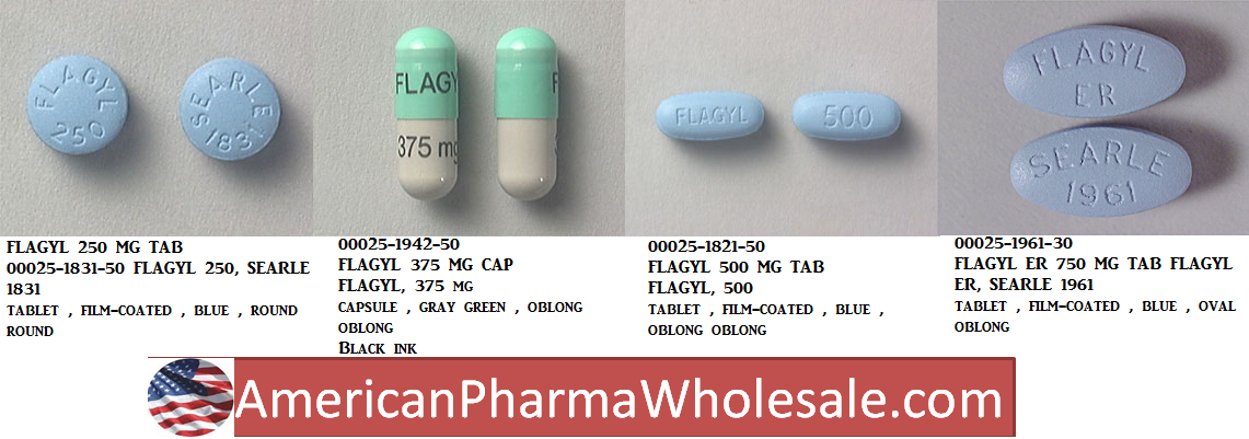 Rx Item-Flagyl 375MG 50 Cap by Pfizer Pharma USA 