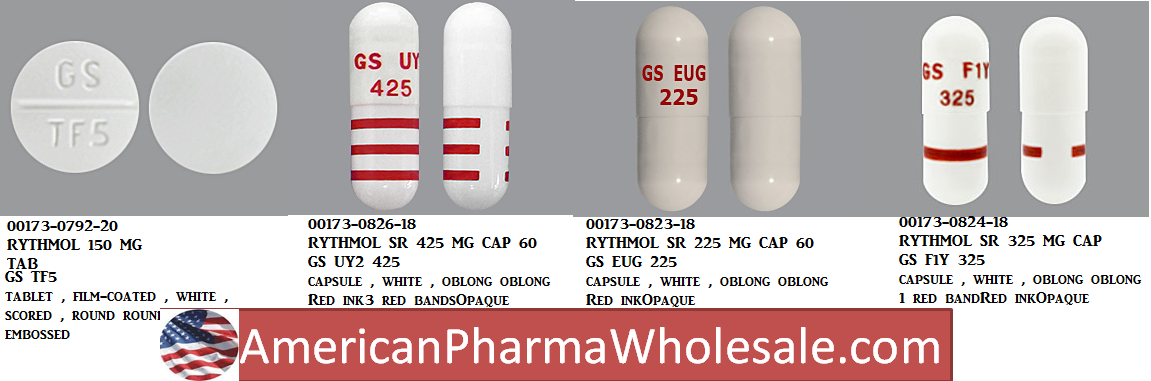 Rx Item-Rythmol SR 225MG 60 Cap by Glaxo Smith Kline Pharma USA 