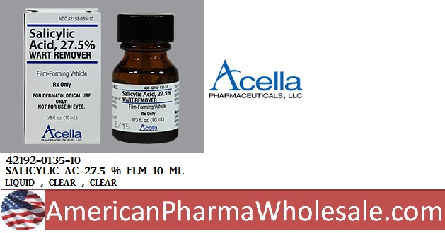 Rx Item-Salicylic Acid  27.5% 10 ML Film by Acella Pharma USA 