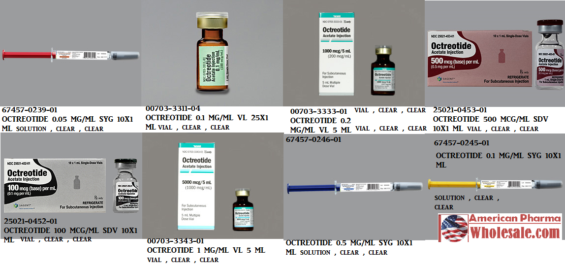 Rx Item-Octreotide 0.2MG/ML 5 ML Vial -Keep Refrigerated - by Fresenius Kabi Pharma USA 