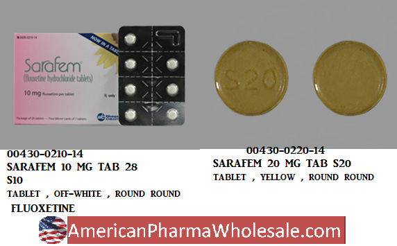 Rx Item-Sarafem 10MG 28 Tab by Allergan Pharma USA 