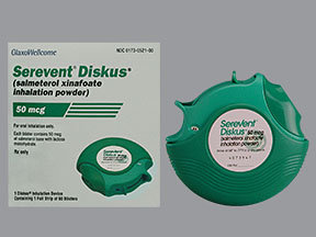 Rx Item-Serevent Disk 60 Inhalation by Glaxo Smith Kline Pharma USA 