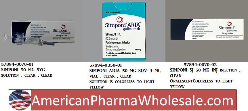 Rx Item-Simponi 100MG 1 ML PFS-Keep Refrigerated - by J-O-M Pharma USA Services 