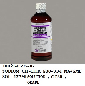Rx Item-Sodium Citrate 500-334MG 473 ML SOL by Method Pharma USA 