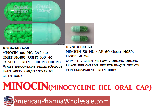 Rx Item-Minocin 50MG 60 Cap by Valeant Pharma USA 