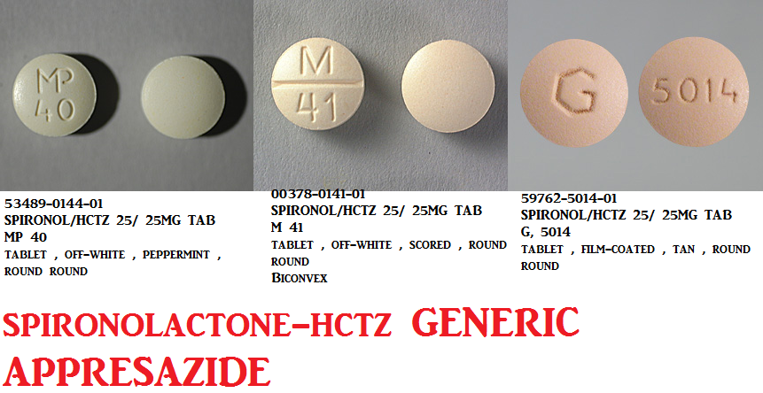 Rx Item-Spironolactone-HCTZ 25/25MG 100 Tab by Greenstone Pharma USA 