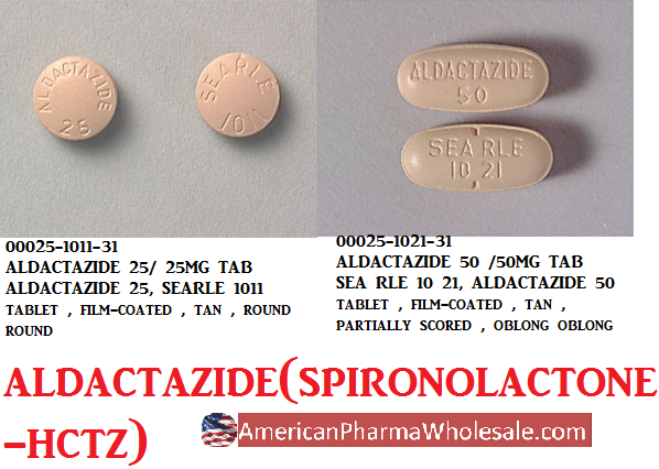 Rx Item-Aldactazide 50/50MG 100 Tab by Pfizer Pharma USA 