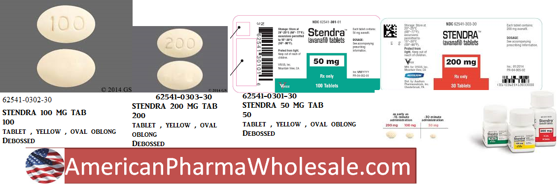 Rx Item-Stendra 50MG 30 Tab by Metuchen Pharma USA 