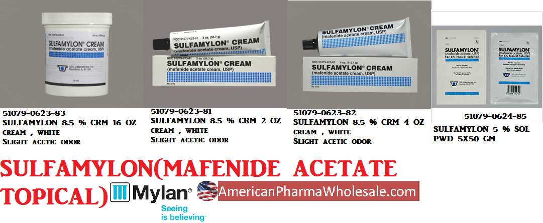 Rx Item-Sulfamylon 5% sol 5X50 GM Powder by Mylan Institutional Pharma USA 