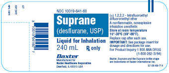 Rx Item-Suprane 6X240 ML Liquid by Baxter Pharma USA 