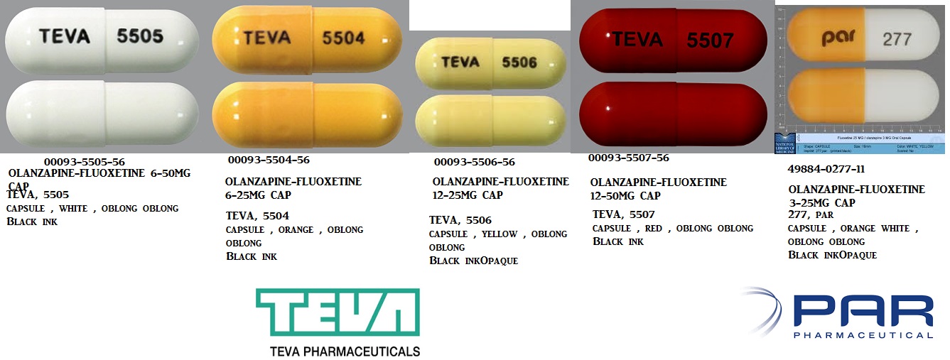 Rx Item-Olanzapine-Fluoxetine 3/25MG 30 Cap by Teva Pharma USA 