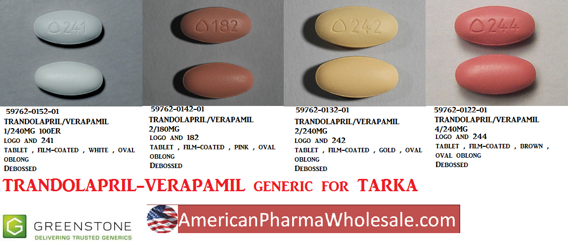 Rx Item-Trandolapril 2/180MG 100 Tab by Greenstone Pharma USA 