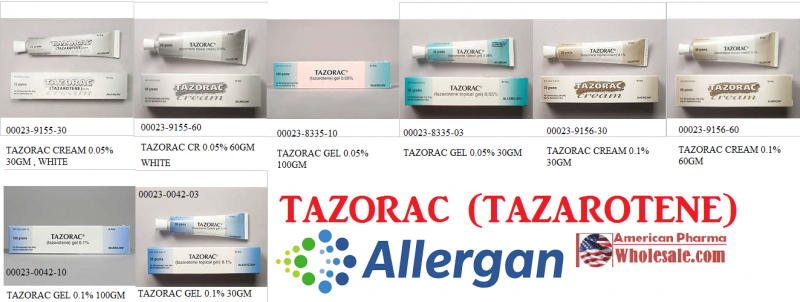 Rx Item-Tazorac 0.05% 60 GM CRM by Aqua Pharma USA 