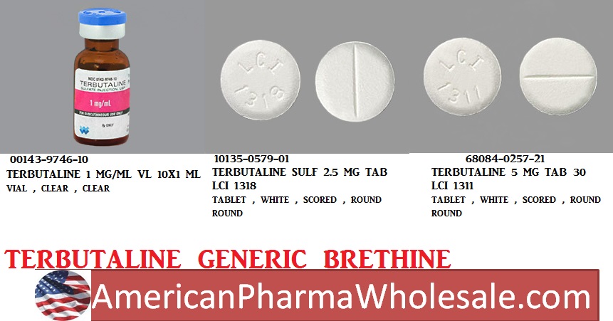 Rx Item-Terbutaline 1MG 10X1 ML Single Dose Vial by Athenex Pharma USA 