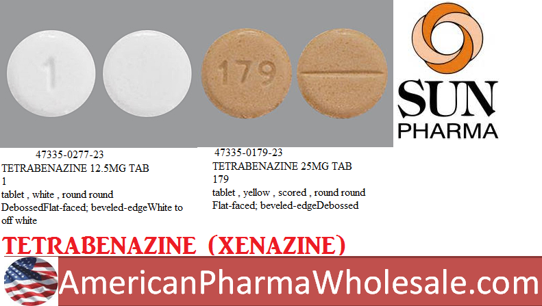 Rx Item-Tetrabenazine 12.5MG 112 Tab by Camber Pharma USA 