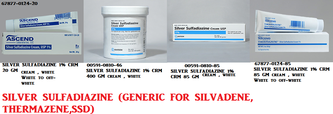 Rx Item-Silver Sulfadiazine  0.01JAR 400 GM Cream by Ascend Lab USA Pgn 