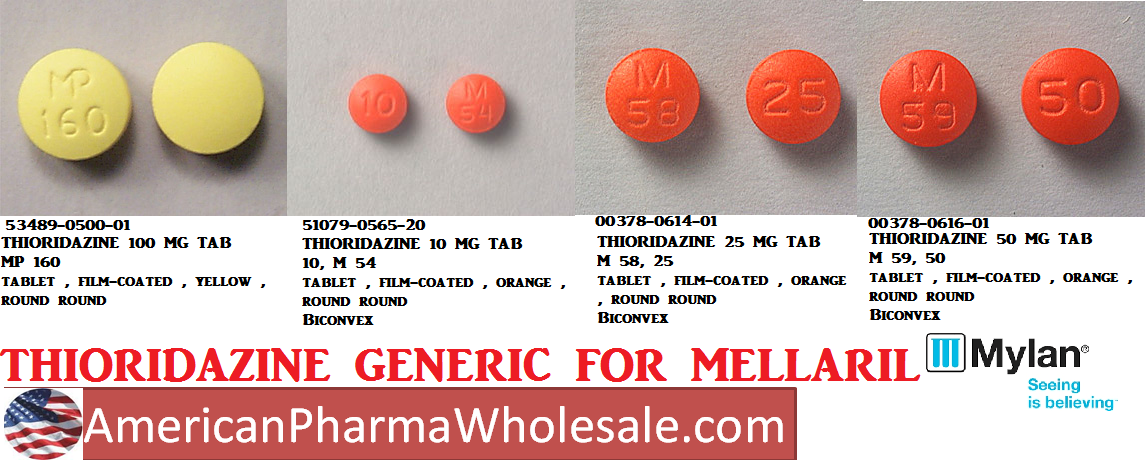 Rx Item-Thioridazine 10MG 100 Tab by Mylan Institutional Pharma USA 
