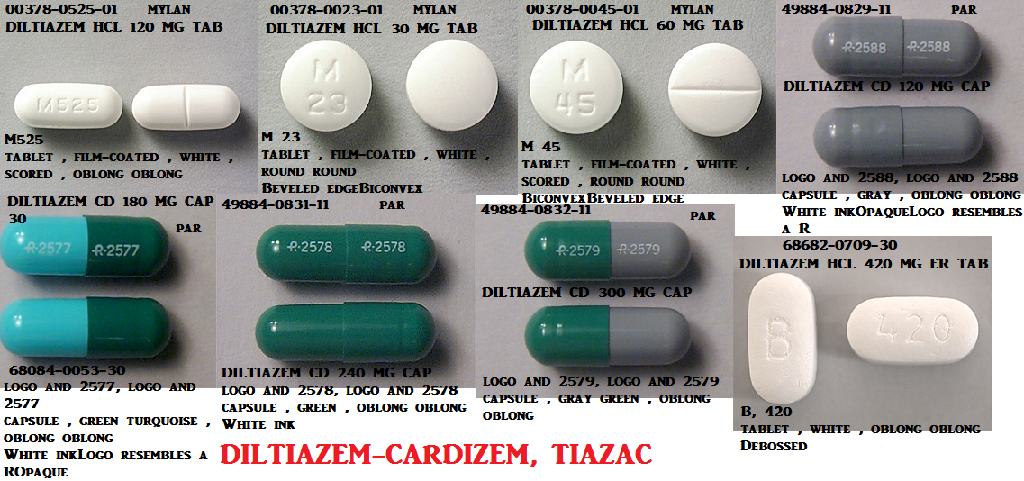 Rx Item-Diltiazem 60MG 500 Tab by Mylan Pharma USA 