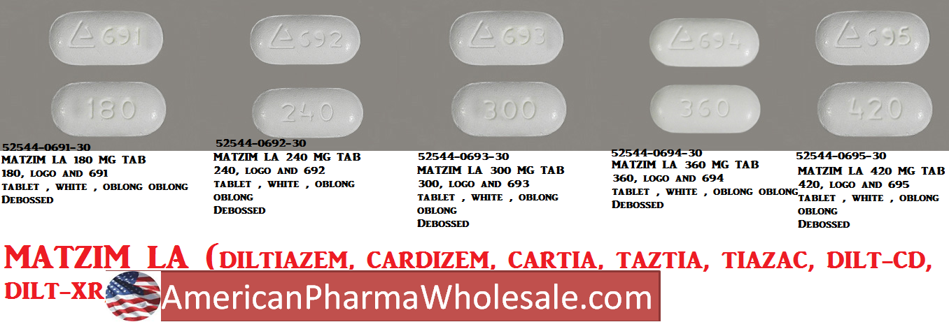 Rx Item-Matzim LA 180MG 30 Tab by Teva Pharma USA 