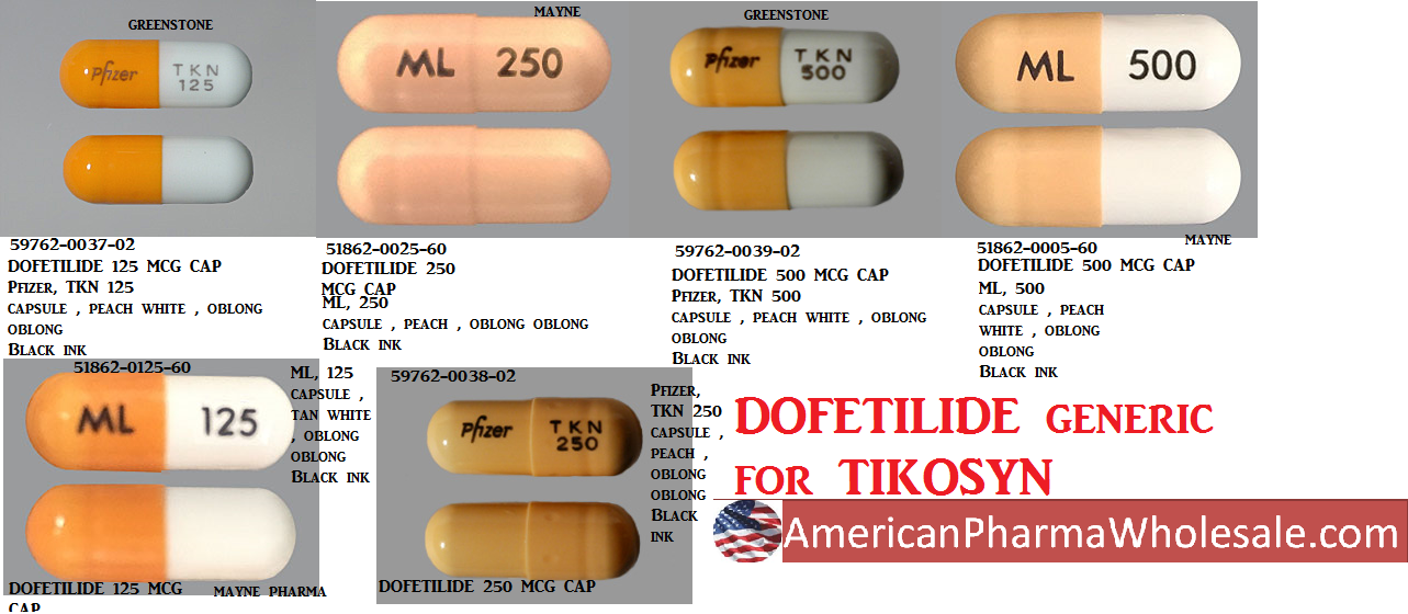 Rx Item-Dofetilide 125MCG 60 Cap by Mayne Pharma USA 