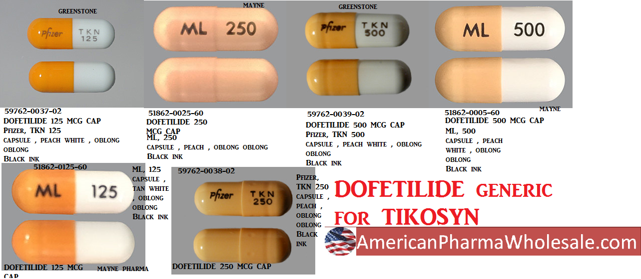 Rx Item-Dofetilide 125MCG 60 Cap by Greenstone Pharma USA 