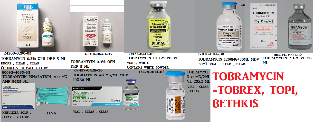 Rx Item-Tobramycin 0.3% 5 ML Drops by Sandoz-Falcon Pharma USA 