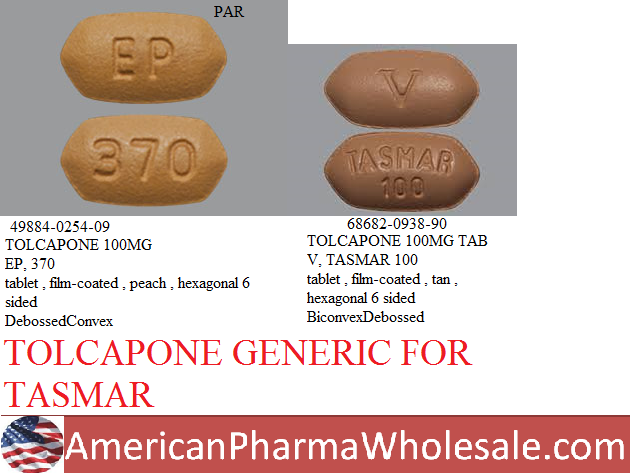 Rx Item-Tolcapone 100MG 90 Tab by Valeant Pharma USA 