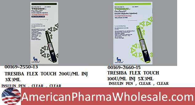 Rx Item-Tresiba Flex 200ML 3X3 ML Inj -Keep Refrigerated - by Novo Nordisk Pharma USA