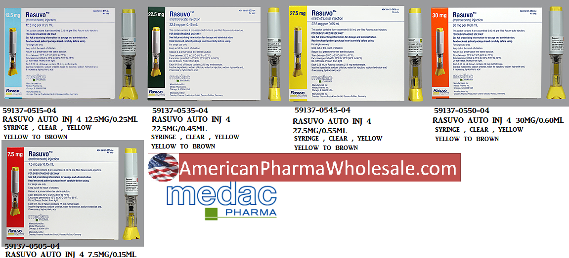 Rx Item-Rasuvo Auto 10MG/.20ML 4 Injection by Medexus Pharma USA 