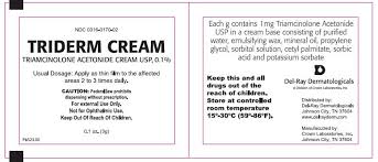 Rx Item-Triderm 0.1% 28.4 GM Cream by Crown Lab USA -Brx 