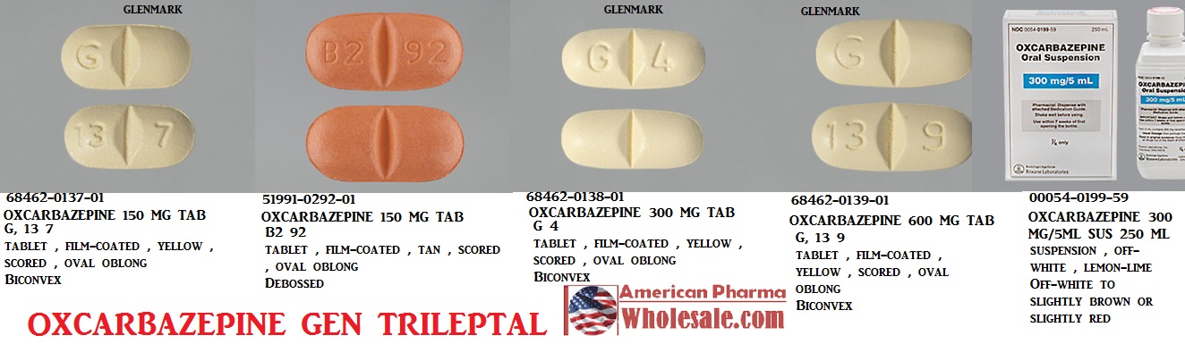 Rx Item-Oxcarbazepine 300MG 100 Tab by American Health Packaging USA 