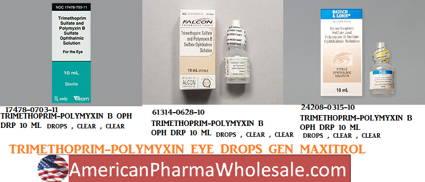 Rx Item-Trimethoprim SULFPOLYMY 10 ML Drops by Akorn Pharma USA 