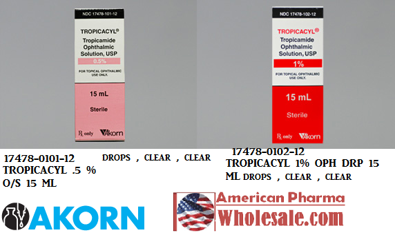 Rx Item-Tropicacyl 1% 15 ML O/S by Akorn Pharma USA 