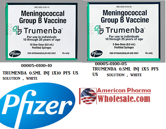 Rx Item-Trumenba 5X0.5 ML PFS-Keep Refrigerated - by Pfizer Pharma USA 